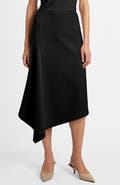 Santorelli Myna Asymmetrical Midi-Length Skirt