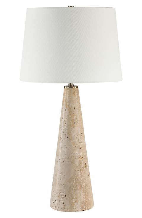 Almeria Travertine Table Lamp
