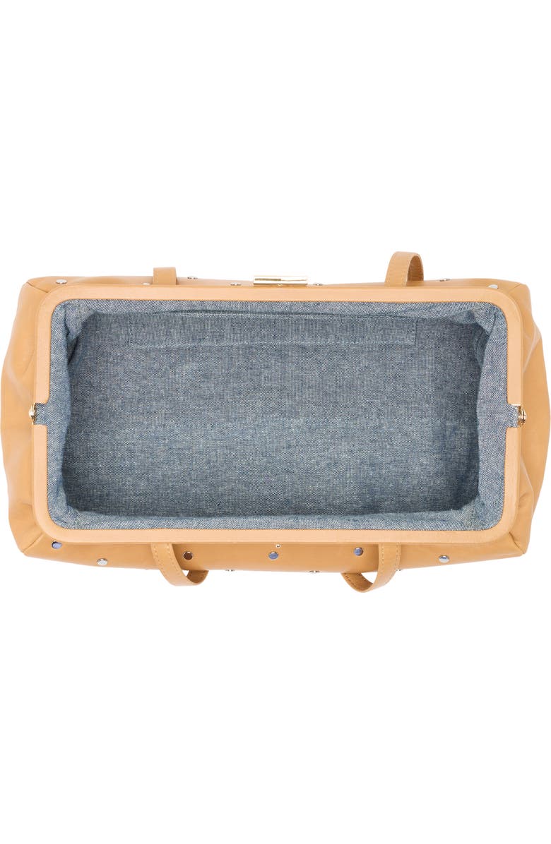 Clare V. Yvette Stud Leather Shoulder Bag, Alternate, color,