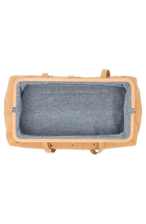 Clare V . Yvette Stud Leather Shoulder Bag