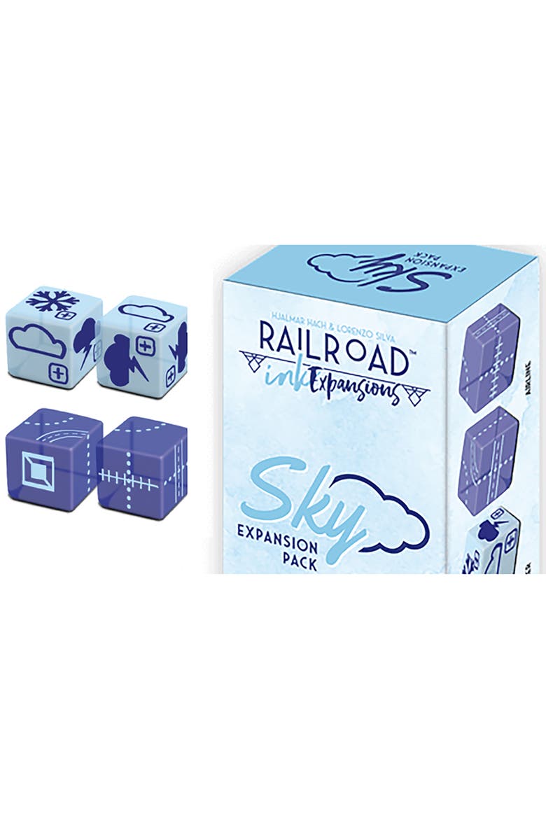 Railroad Ink, Sky Expansion Pack For Railroad Ink Games, Alternate, color, Multicolored
