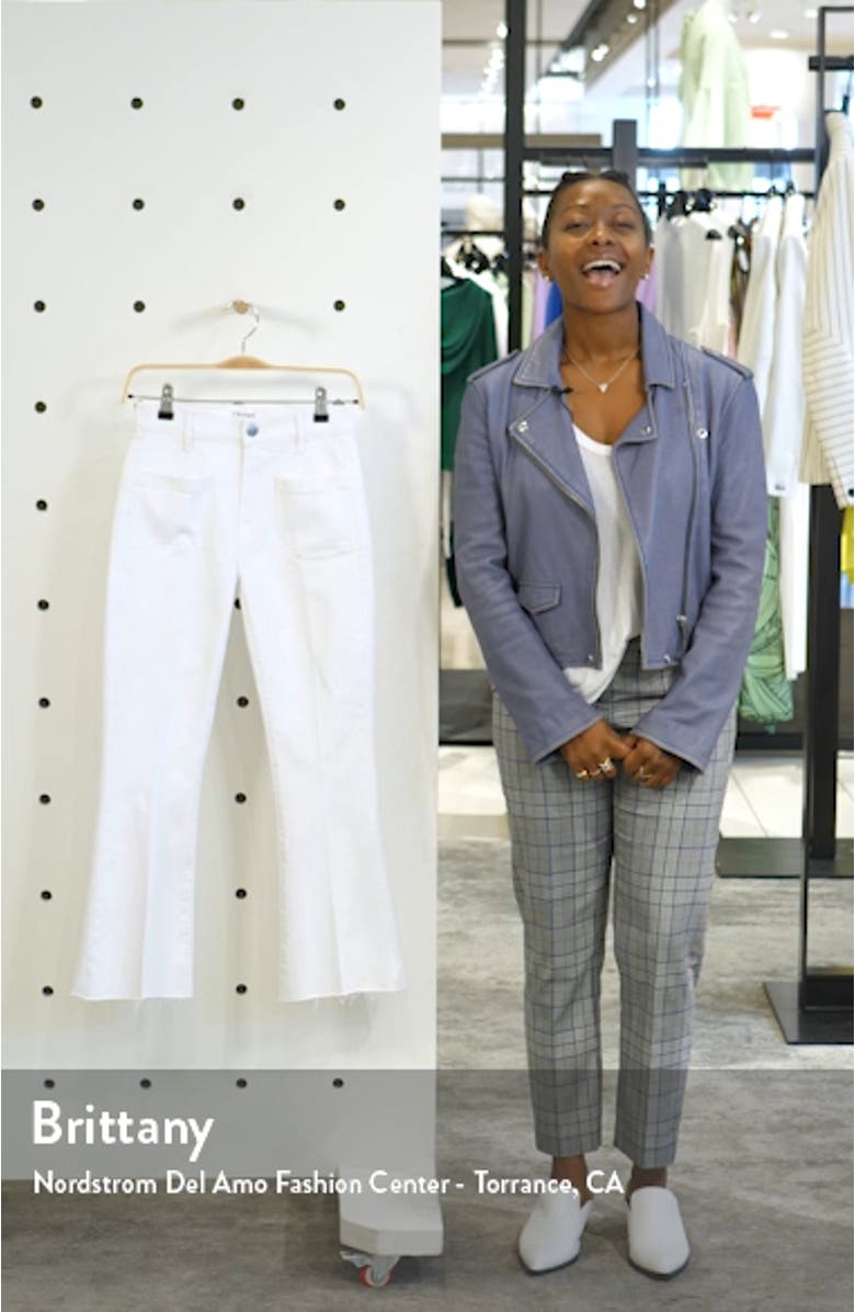 Le Bardot Patch Pocket Crop Flare Jeans, sales video thumbnail