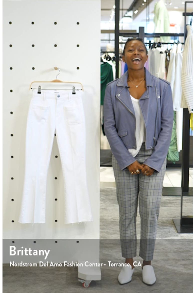 Le Bardot Patch Pocket Crop Flare Jeans video