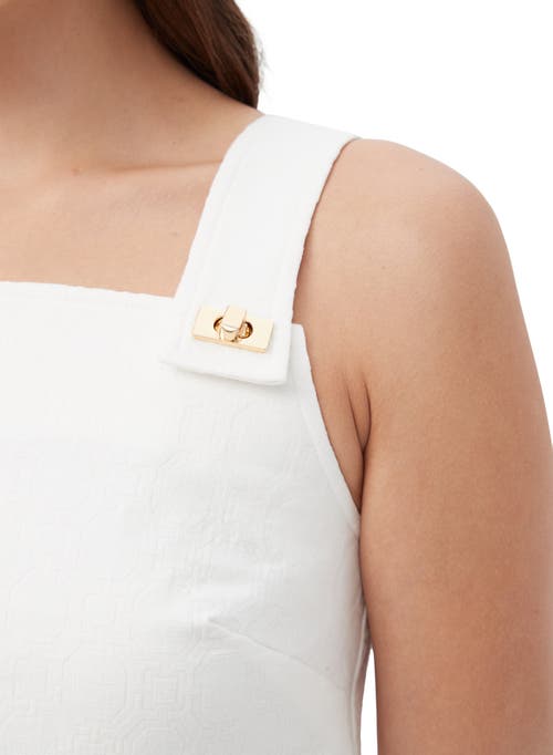 TRINA TURK TRINA TURK CHERREY TEXTURED COTTON BOXY TOP 