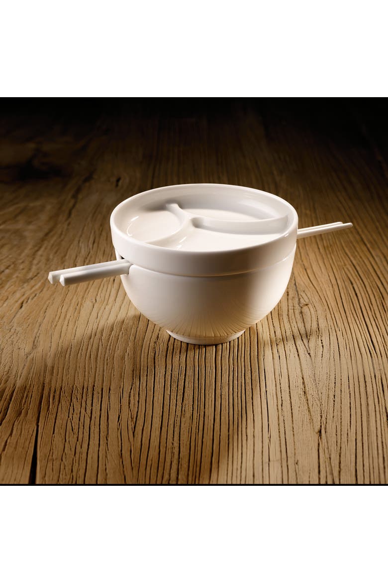 Soup Passion Chopstick Pair, Alternate, color, White