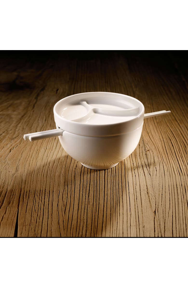 Villeroy & Boch Soup Passion Chopstick Pair, Alternate, color, White