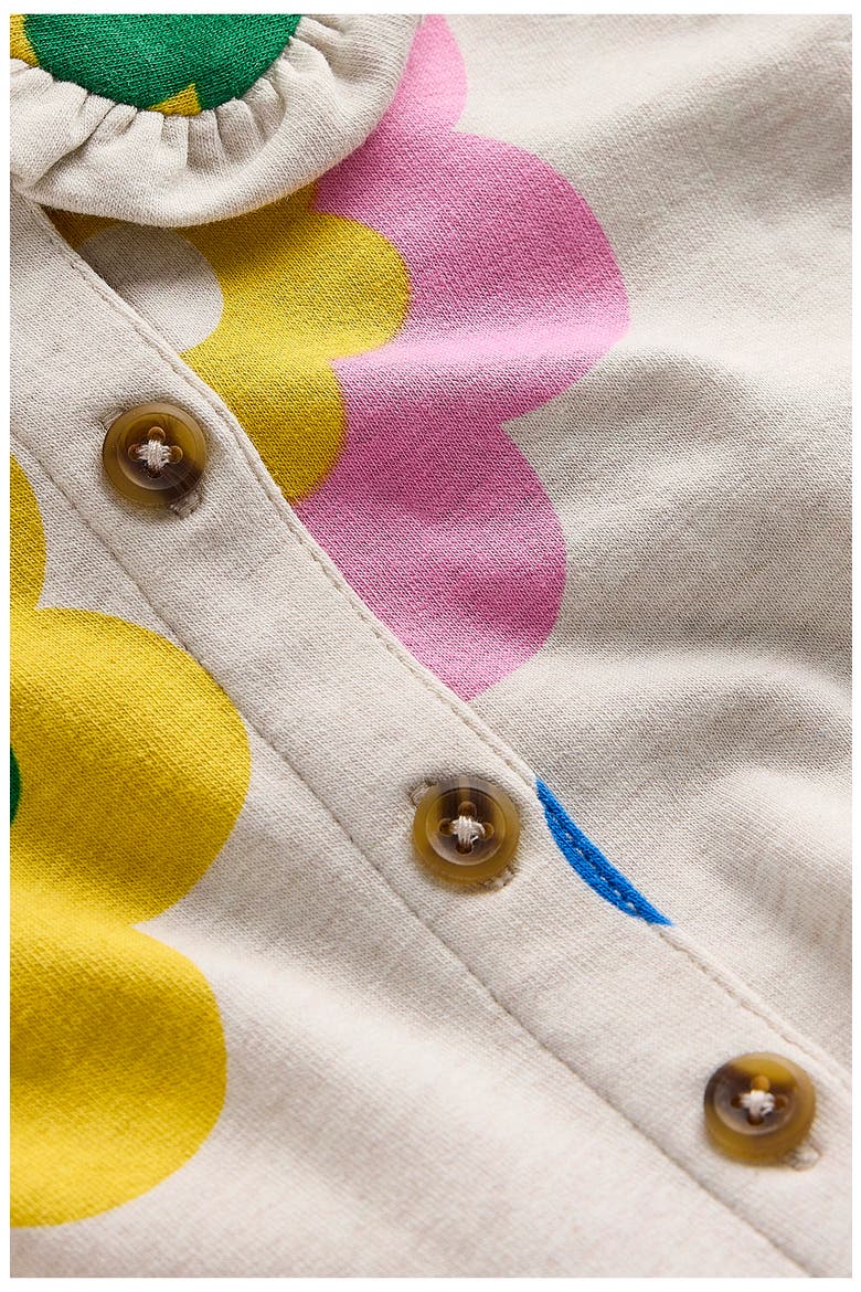 Kids' Floral Long Sleeve Cotton Jersey Shirtdress, Alternate, color, MULTI LARGE FLOWER