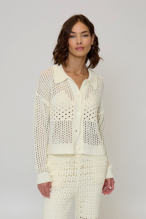 Evie Open Stitch Polo