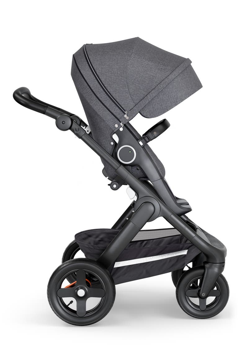 Trailz Black Frame All Terrain Stroller, Alternate, color, BLACK MELANGE/ BLACK