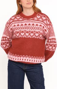 Petal & Pup Zinnia Fair Isle Crewneck Sweater