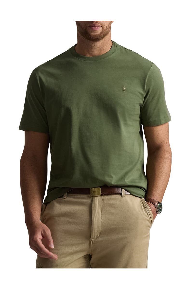 Polo Ralph Lauren Big & Tall Jersey Crewneck Tee, Main, color, Supply Olive