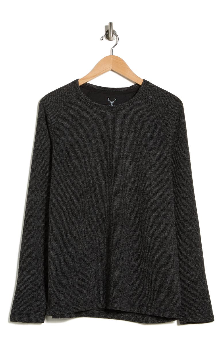 NICOBY Ribbed Raglan Sleeve Sweater, Alternate, color, Black