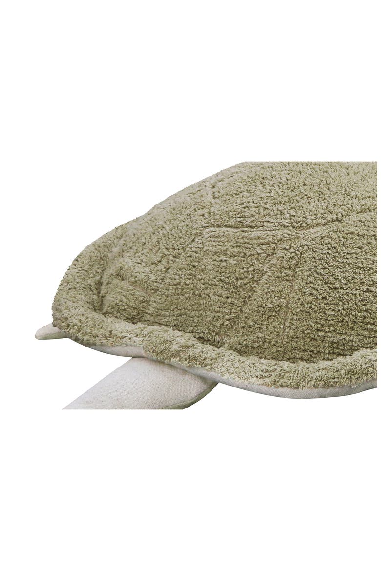 Mrs. Turtle Floor Pouf, Alternate, color, OLIVE NATURAL