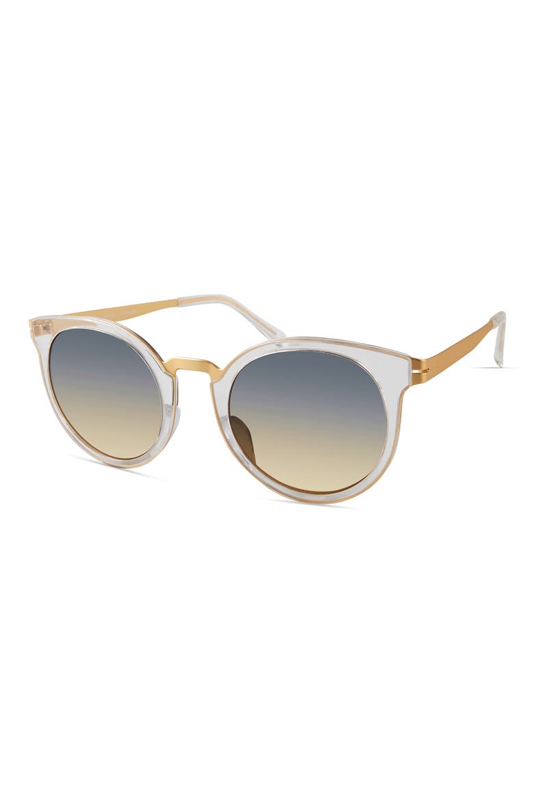 Round Sunglasses, Alternate, color, CRYSTAL GOLD