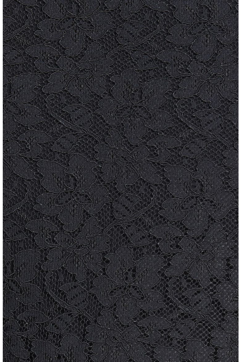 'Scotia' Lace Pencil Skirt, Alternate, color, BLACK
