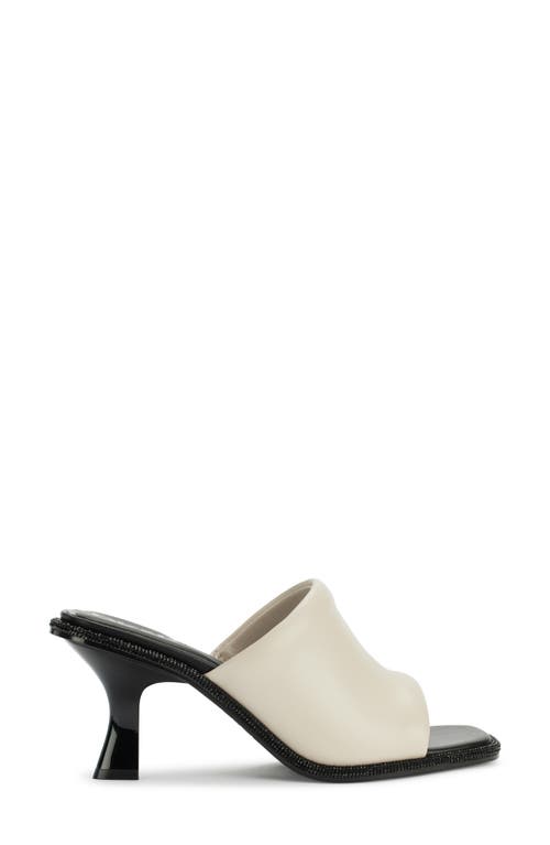Dkny Kailyn Lizard Embossed Sandal In Soft White