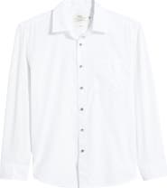 W.R.K Hudson Reworked Slim Fit Solid Cotton Button-Up Shirt
