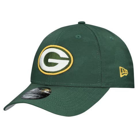 Men's New Era  Green Green Bay Packers Tonal Camo 39THIRTY Stretch Fit Hat