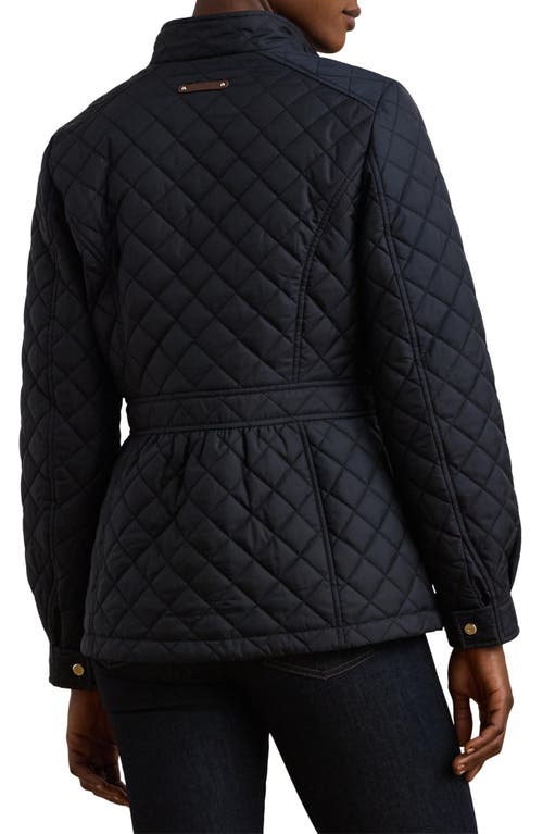 Shop Ralph Lauren Lauren  Quilted Jacket In Dark Navy