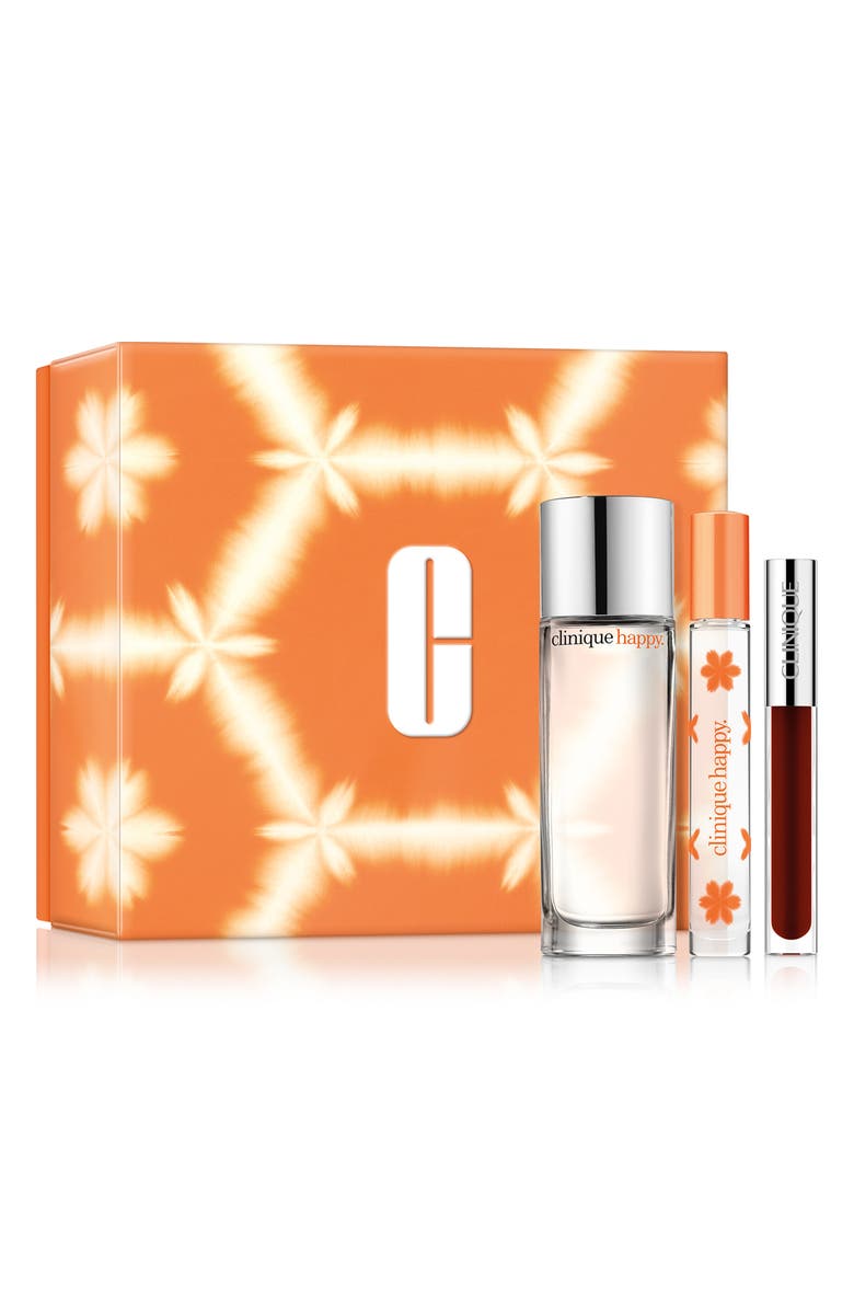 Clinique Perfectly Happy Fragrance & Lip Gloss Set (Limited Edition) $125 Value, Main, color,