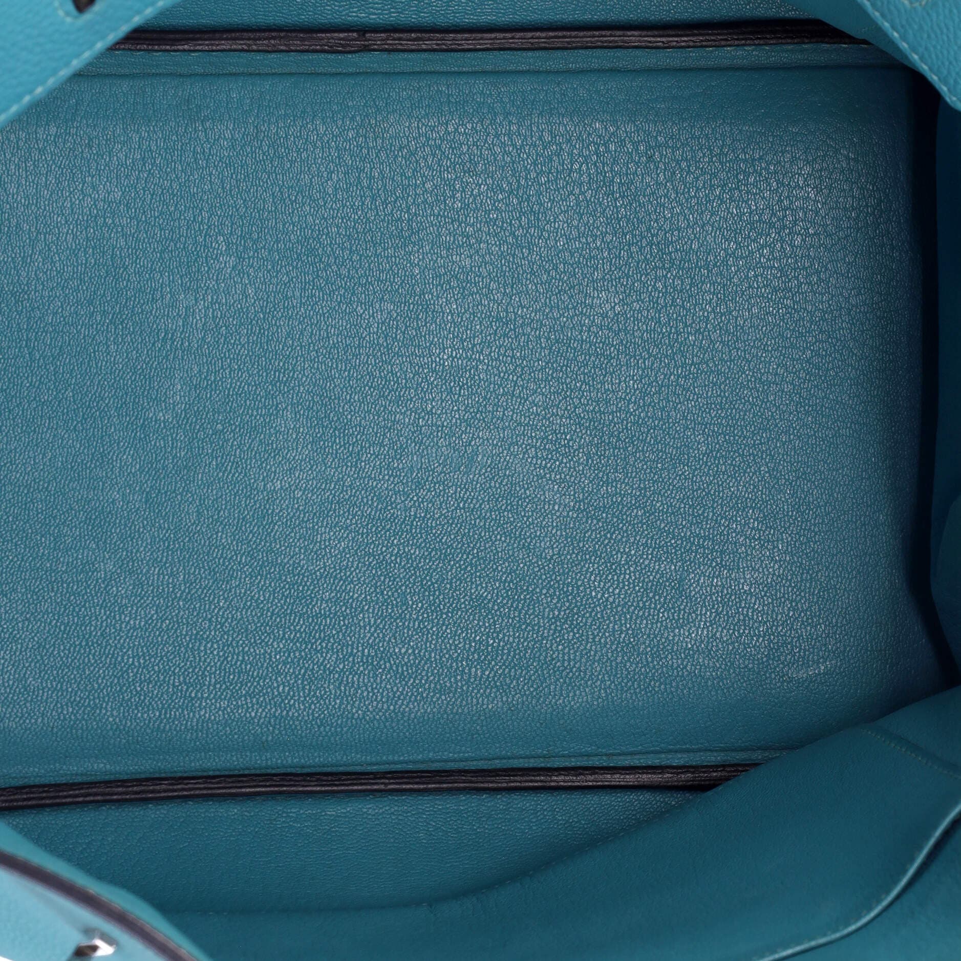 Pre-Owned Hermes Birkin Handbag Blue Togo with Palladium Hardware 35, Alternate, color, 