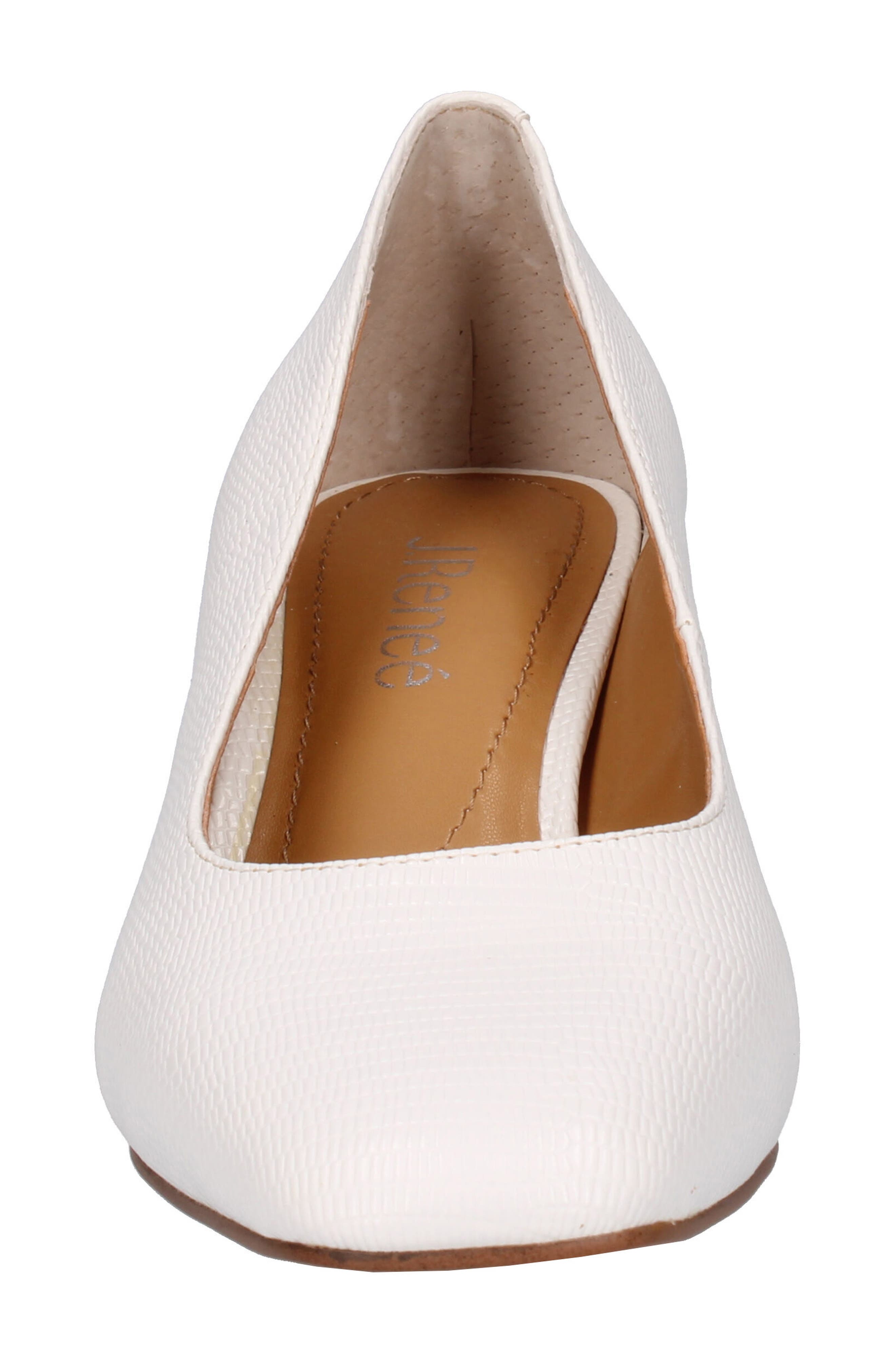 Olivienne Snakeskin Embossed Pump, Alternate, color, WHITE