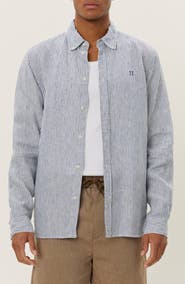 Les Deux Kristian Linen Button-Up Shirt