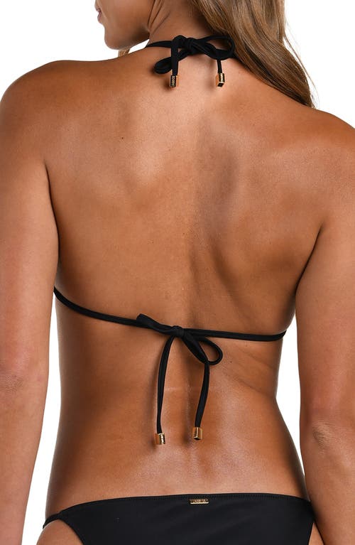L Agence L'agence Kristen Triangle Bikini Top In Black