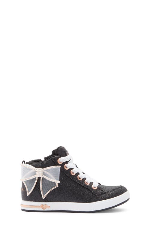 Skechers Kids' Shoutouts 2.0 Glitter High Top Sneaker In Black
