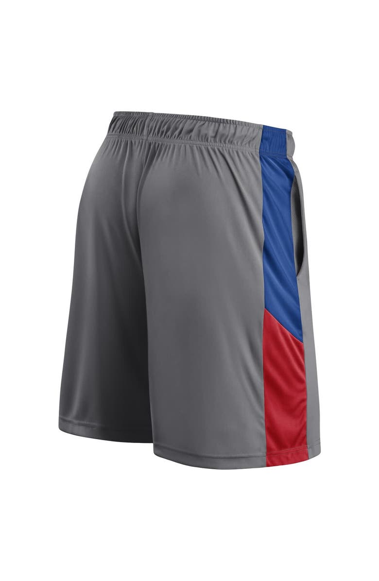 FANATICS Men's Fanatics  Gray Philadelphia 76ers Practice Performance Shorts, Alternate, color, 