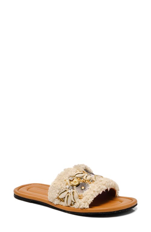Shop Free People Shipwreck Shell Slide Sandal In Ivory