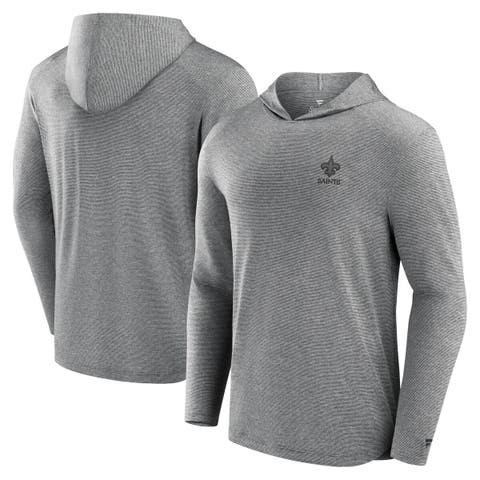 Men's Fanatics Signature Black New Orleans Saints Front Office Tech Lightweight Hoodie T-Shirt