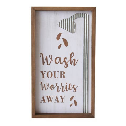 Wash Your Worries Away Sign