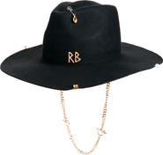 Ruslan Baginskiy Monogram Logo Wool Fedora