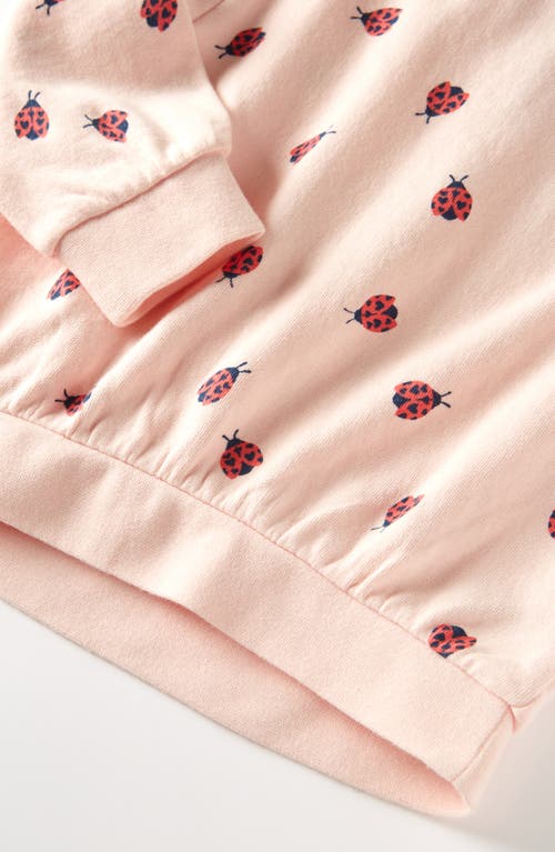 Tucker + Tate Kids' Relaxed Fit Crewneck Sweatshirt & Leggings Set In Pink Ladybug Love- Coral