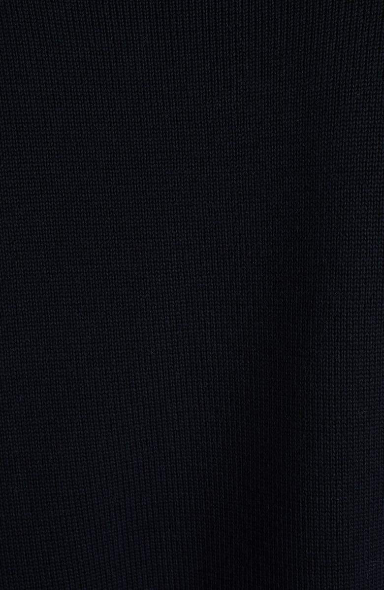 Moncler Logo Embellished Cotton Sweater, Alternate, color, Obsidian Blue