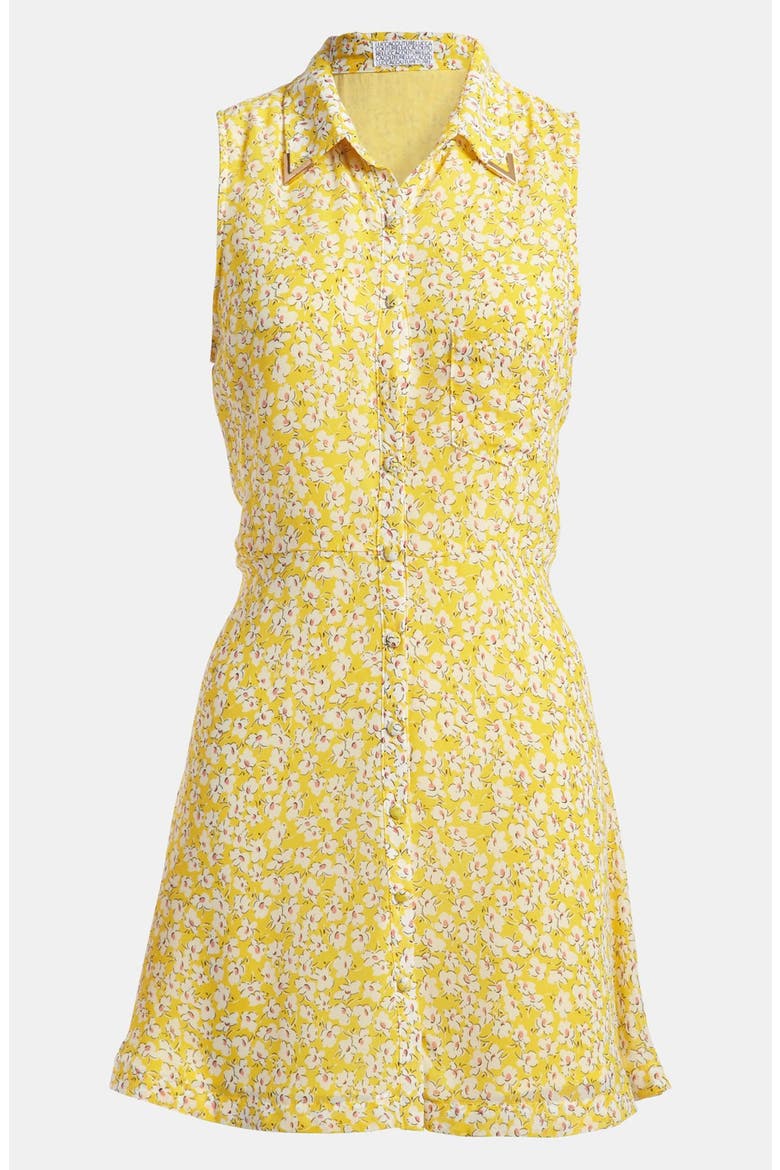 Floral Dress, Alternate, color, YELLOW FLORAL