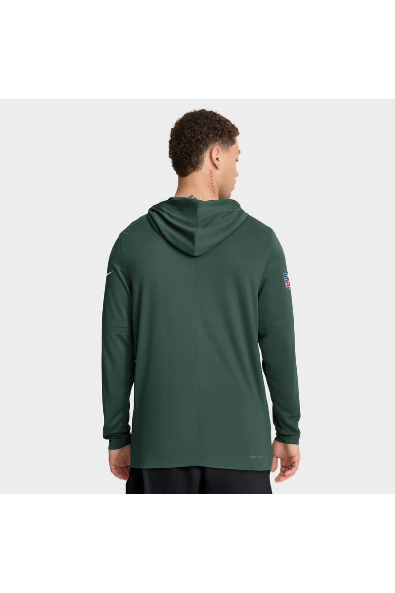 Men's Nike Green Green Bay Packers Sideline Pure Fury Performance Long Sleeve Hoodie T-Shirt, Alternate, color, Green