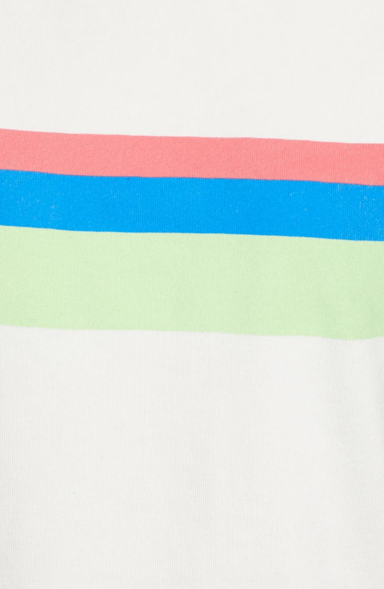 Wildfox Beach House Mellow Stripe Crop Cotton Sweatshirt, Alternate, color, 