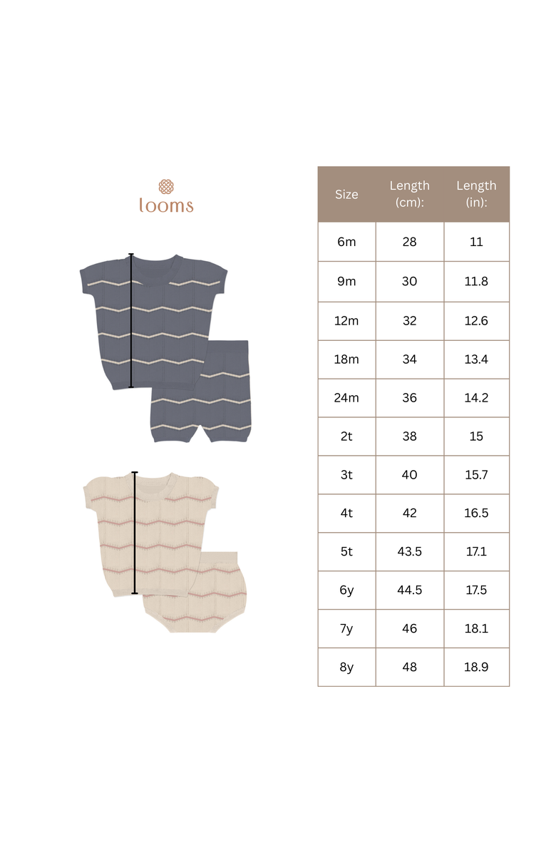 Ely's & Co. Looms Holland Collection - Boys Wave Knit 2 Piece Set, Alternate, color, Blue/Ivory