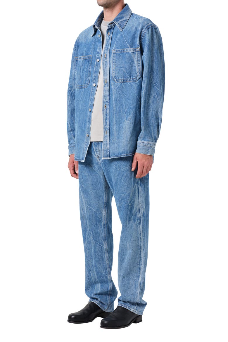 Craven Denim Button-Up Shirt, Alternate, color, TWIST MEDIUM INDIGO C
