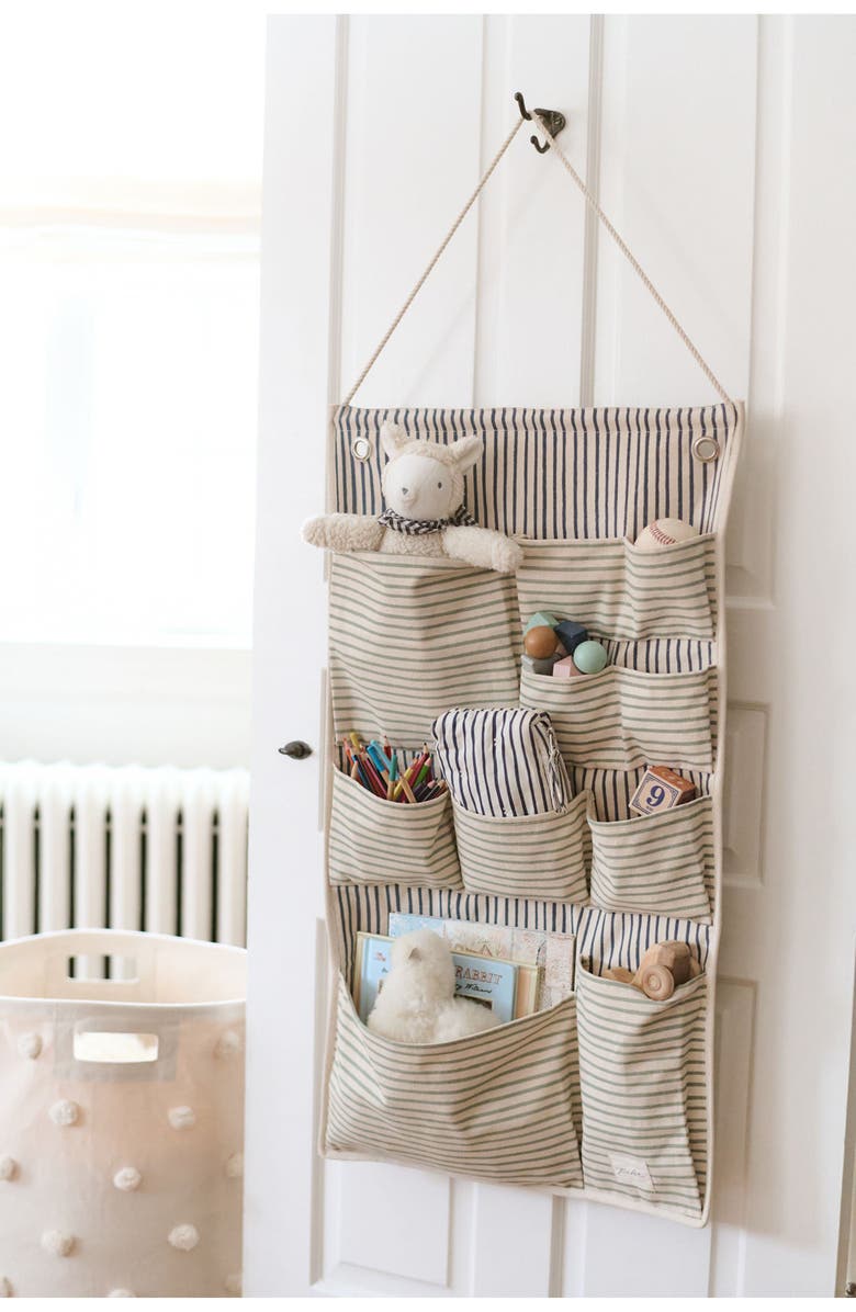 Pehr Hanging Wall Organizer, Alternate, color, Stripes Away Sea