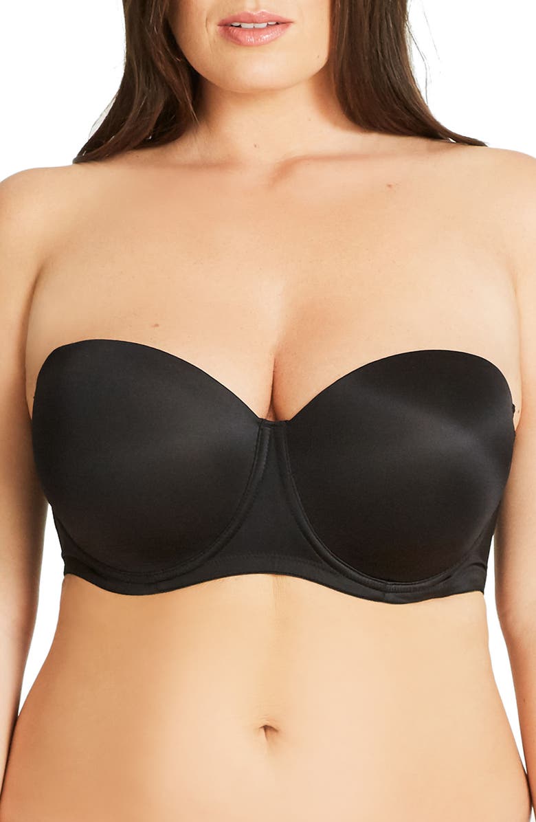City Chic Adore Strapless Underwire Bra, Alternate, color, 