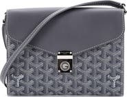 Pre-Owned Goyard Chypre Wallet on Strap Coated Canvas with Leather