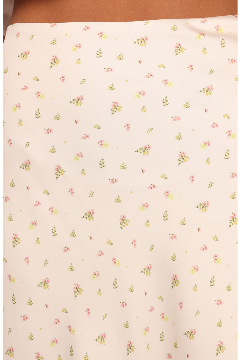 Mei Satin Skirt, Alternate, color, TINY BLOOMS