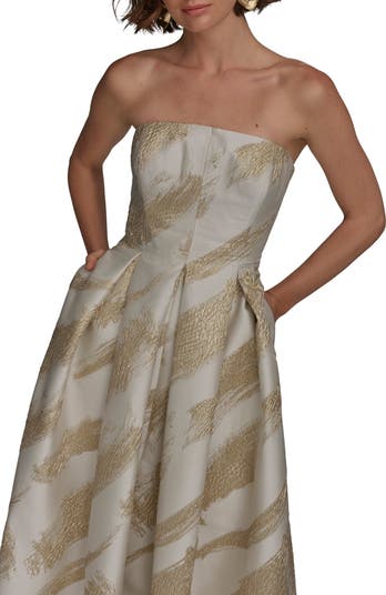 Donna Karan New York Strapless Fit & Flare Gown | Nordstrom