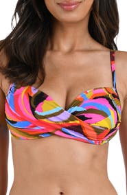 La Blanca Tropic Waves Twist Front Bikini Top