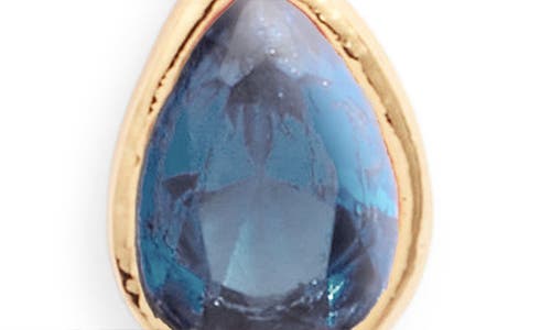 Set & Stones Teardrop Birthstone Pendant Necklace In Gold/september