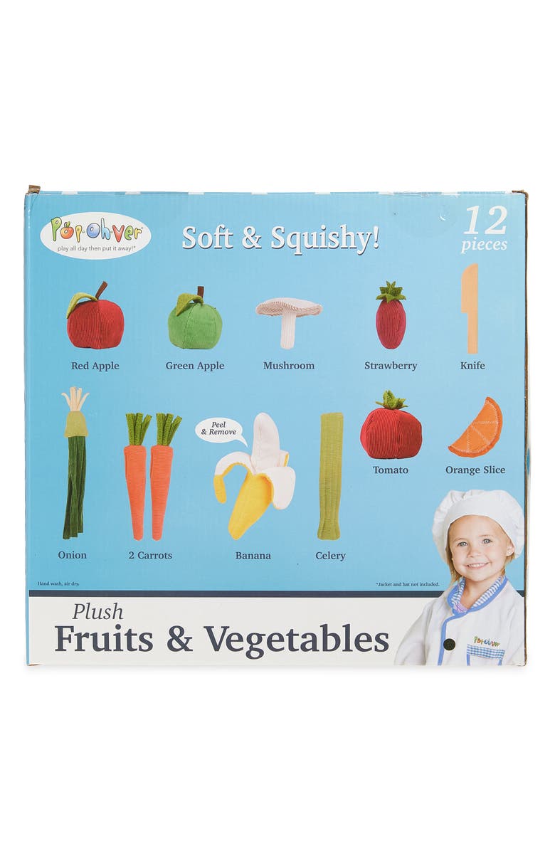 PopOhVer Plush Fruits 
Veggies Play Set, Alternate, color, No Color Family