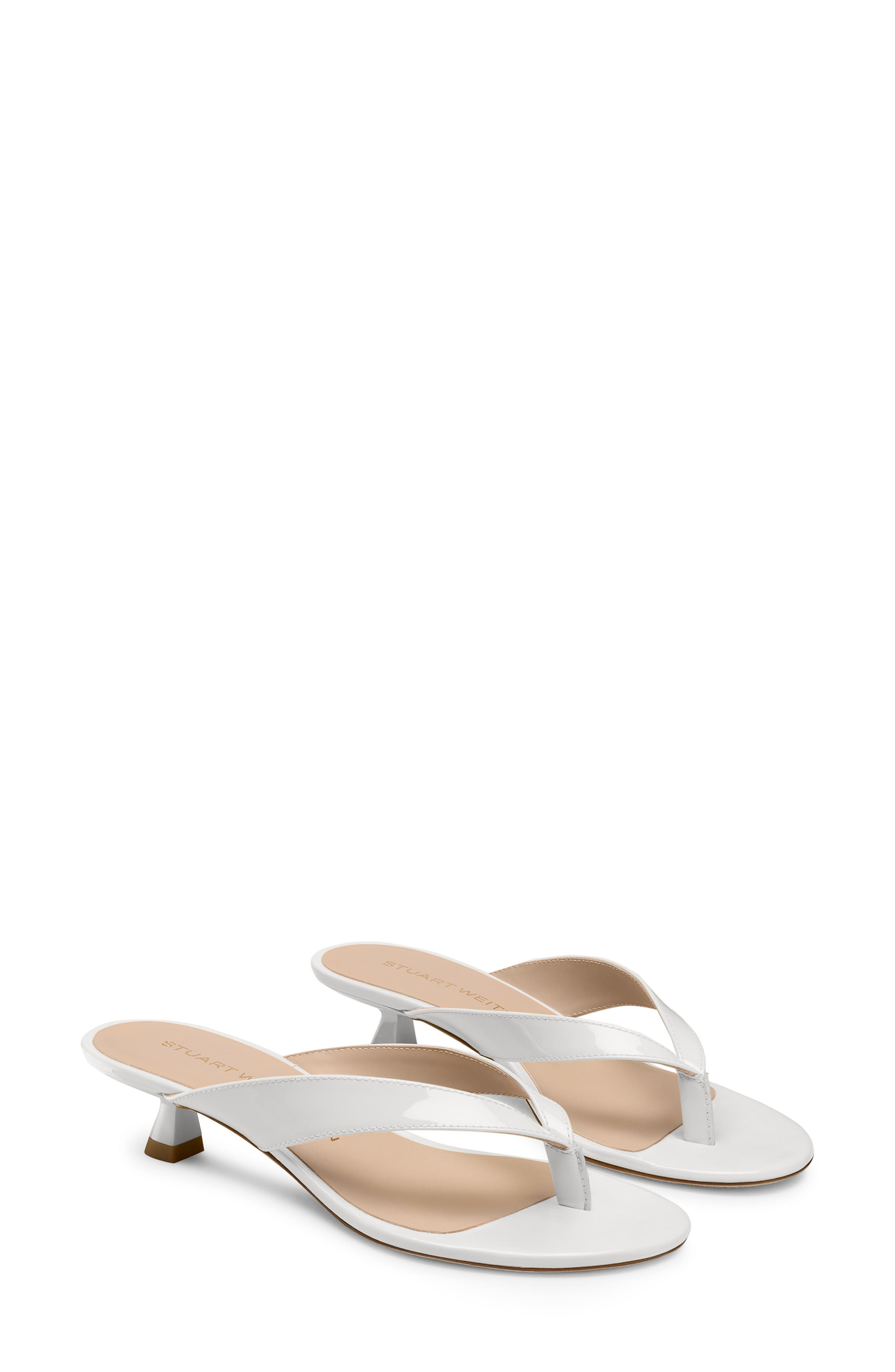 Stuart Weitzman Rio Sleek Sandal 35, Main, color, Blanco